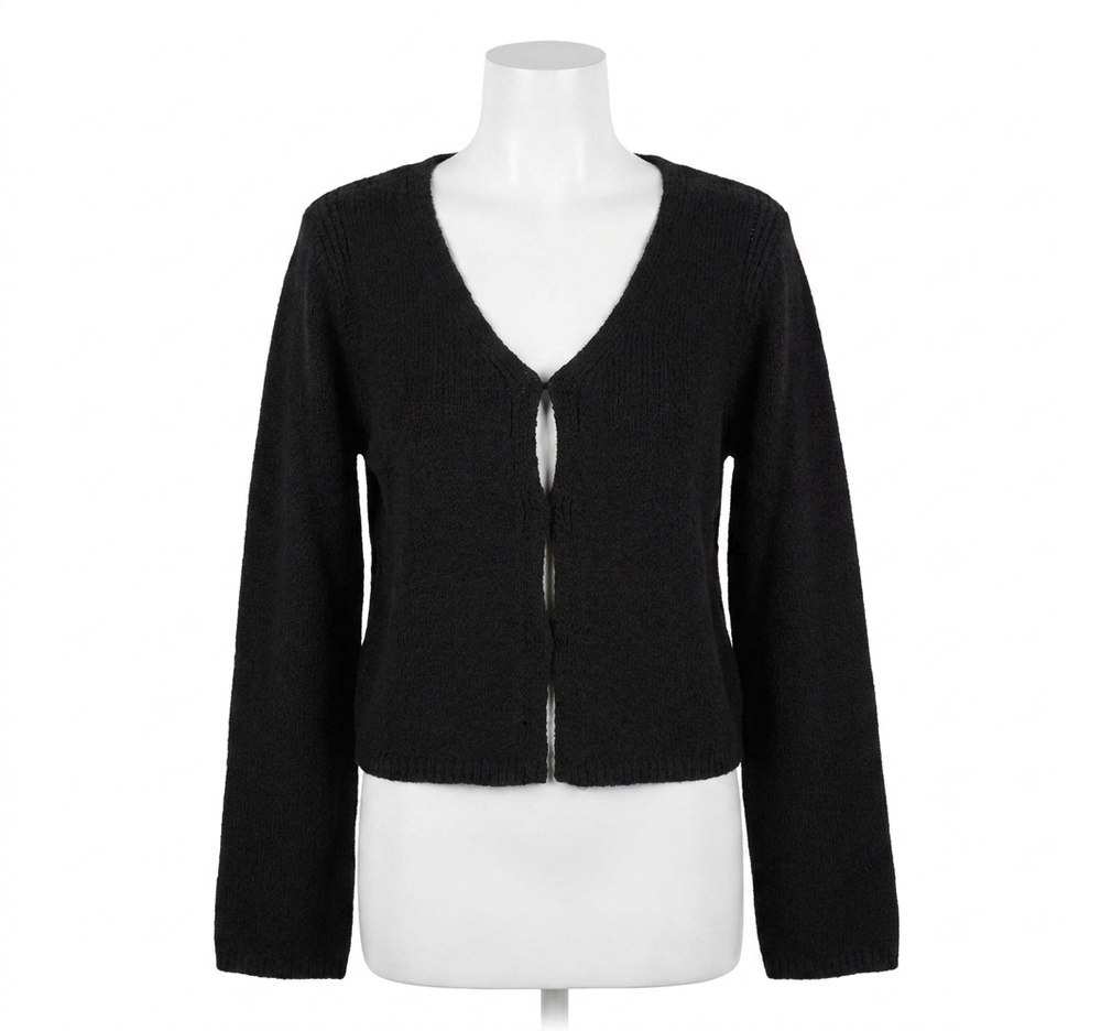 NEW MIOU MUSE millie long sleeve knit sweater in black